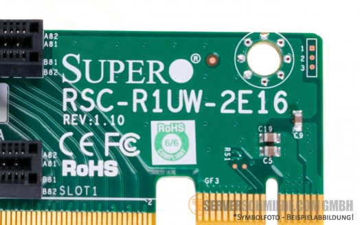 Supermicro 1U Risercard RSC-R1UW-2E16 2x PCIe x16