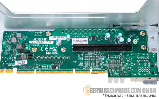 Supermicro Ultra Riser 2x x16 (1x x8 lanes) + 1x x8 (internal) PCIe 3.0 FP + 2x 10Gb RJ-45 incl. cage AOC-2UR68-i2XT-NI22