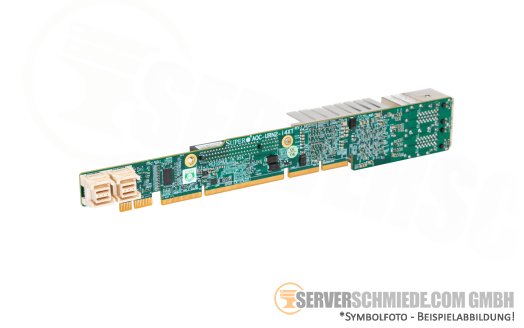 Supermicro Ultra Riser 4x 10GbE RJ-45 Intel X540 2x NVMe 1x 8x PCie 3.0 AOC-URN2-i4XT