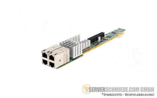 Supermicro Ultra Riser 4x 10GbE RJ-45 Intel X540 2x NVMe 1x 8x PCie 3.0 AOC-URN2-i4XT