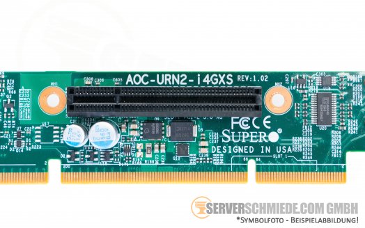 Supermicro Ultra Riser with 2x GbE 2x SFP+ NVMe PCie 8x AOC-URN2-i4GXS