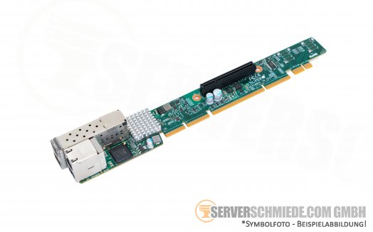 Supermicro Ultra Riser with 2x GbE 2x SFP+ NVMe PCie 8x AOC-URN2-i4GXS